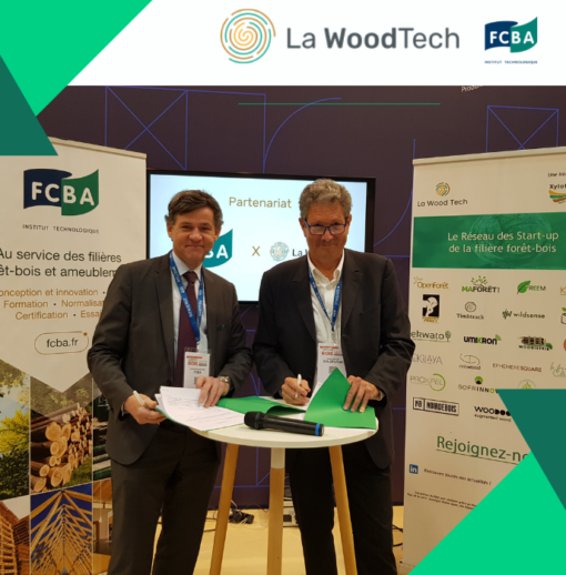 Signature partenariat FCBA – La WoodTech au CIB le 02/06/2022